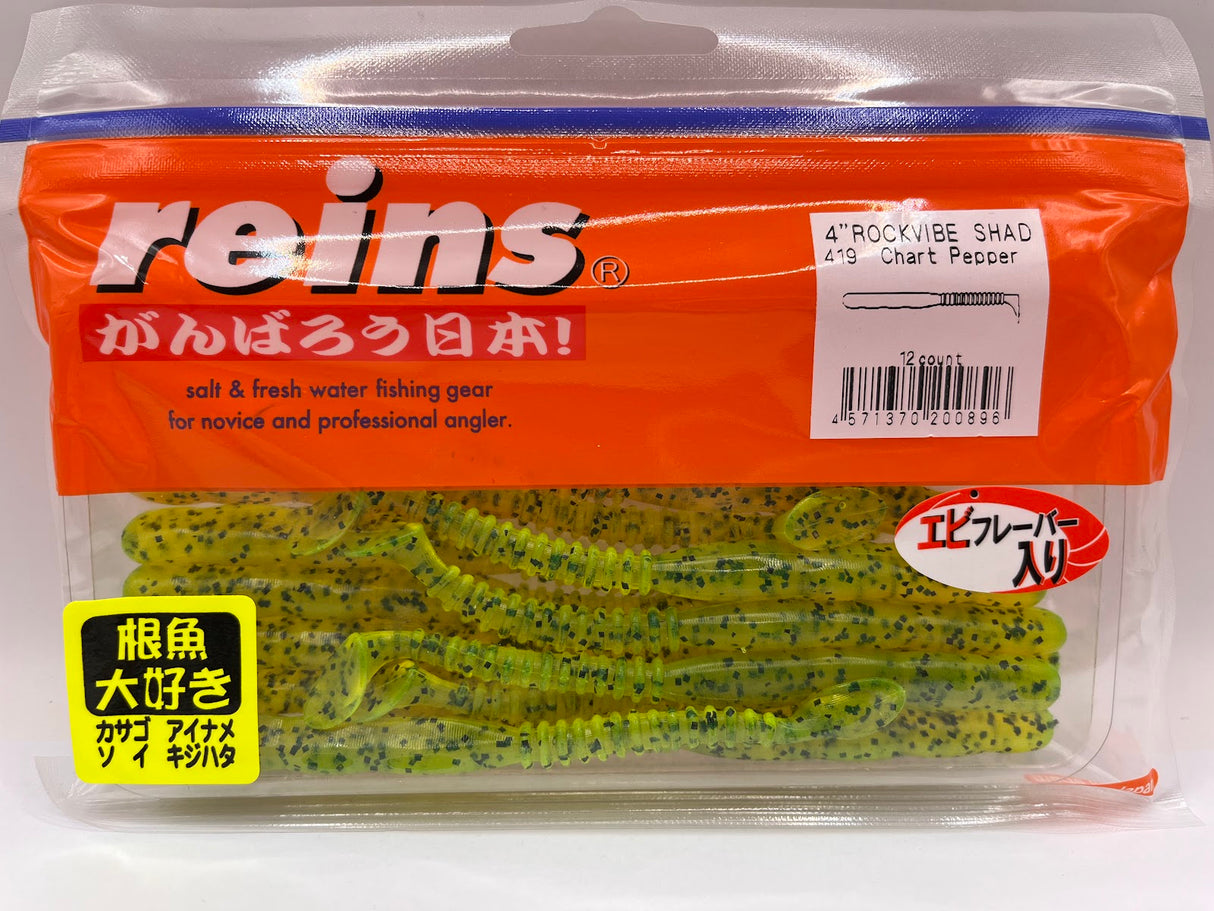 Reins guminukas Rockvibe Shad 4'' — 22