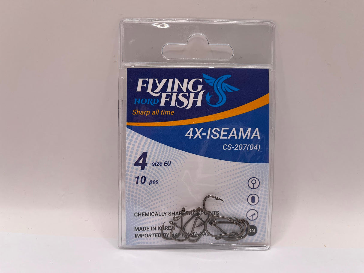 Žvejybinis kabliukas Flying Fish Nord 4X-ISEAMA — 4