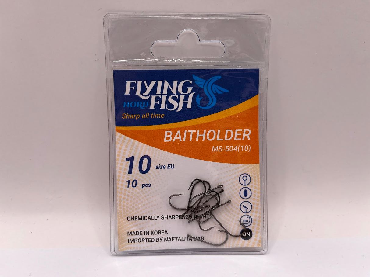 Žvejybinis kabliukas Flying Fish Nord BAITHOLDER — 7
