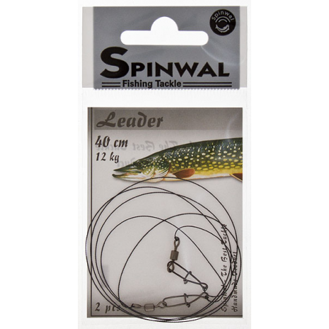 Pavadėlis Spinwal Wolfram Leader Swivel+snap — 4