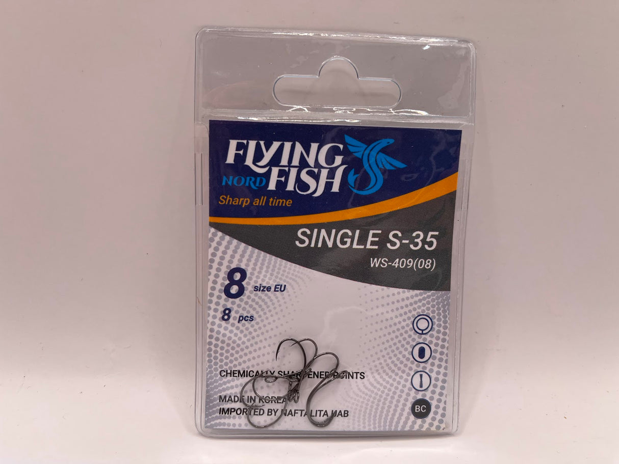 Žvejybinis kabliukas Flying Fish Nord SINGLE S-35