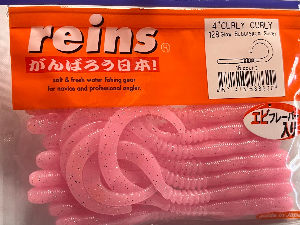 Reins guminukas Curly Curly 4" — 5