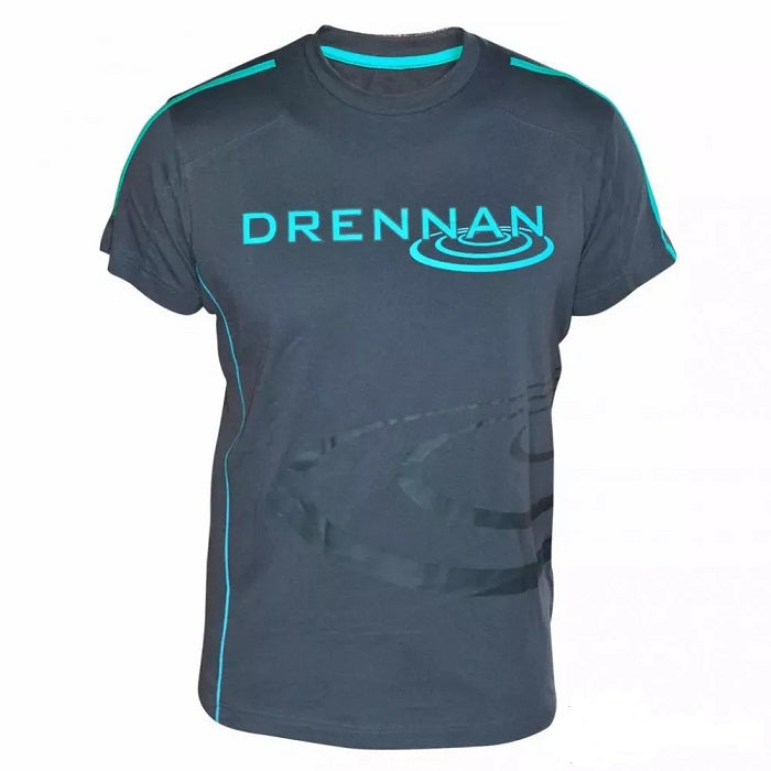 Drennan marškinėliai DR T-Shirt Grey/Aqua -M