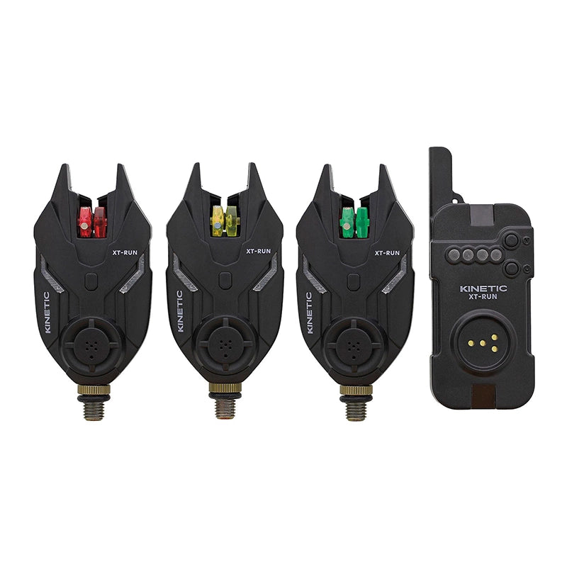 Kinetic signalizatorių rinkinys XT-Run Bite Alarm set 3+1 red and yellow