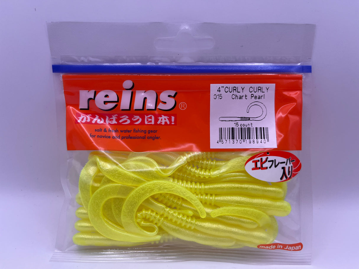 Reins guminukas Curly Curly 4"