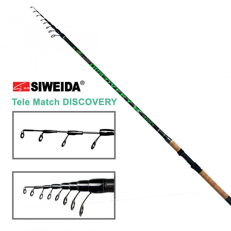 Meškerė SWD-Discovery Tele Match 3,90m 30g IM8