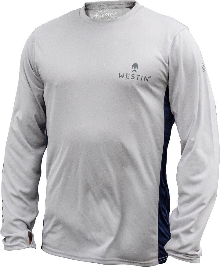 Westin marškinėliai ilgomis rankovėmis Grey/Navy Blue