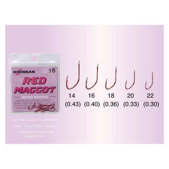 Drennan kabliukai Red Maggot
