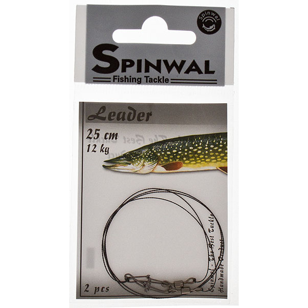 Pavadėlis Spinwal Wolfram Leader Swivel+snap