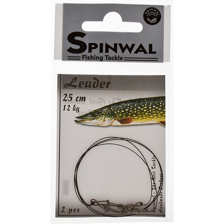 Pavadėlis Spinwal Wolfram Leader Swivel+snap