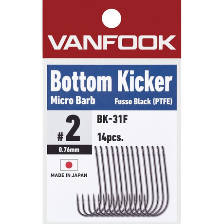 Vanfook kabliukai BK-31F (Bottom Kicker) Fusso Black