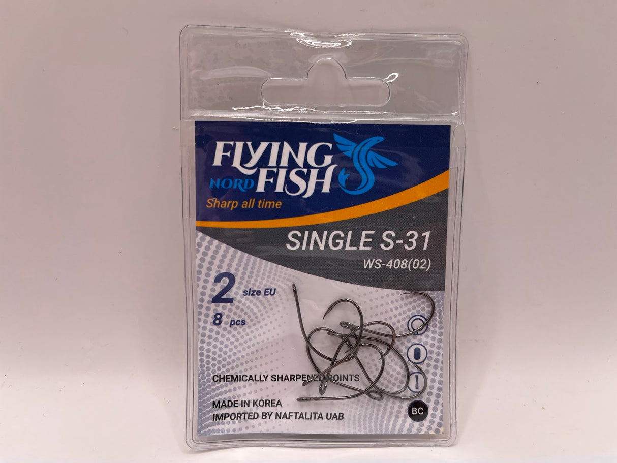 Žvejybinis kabliukas Flying Fish Nord SINGLE S-31 — 2