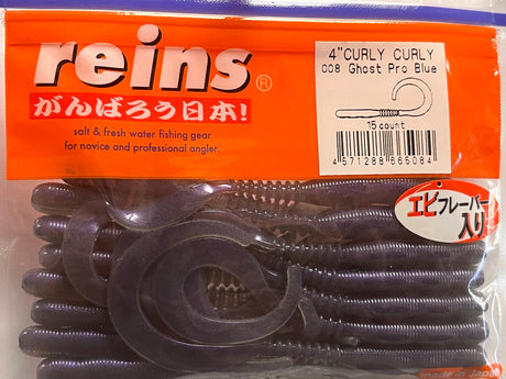 Reins guminukas Curly Curly 4"