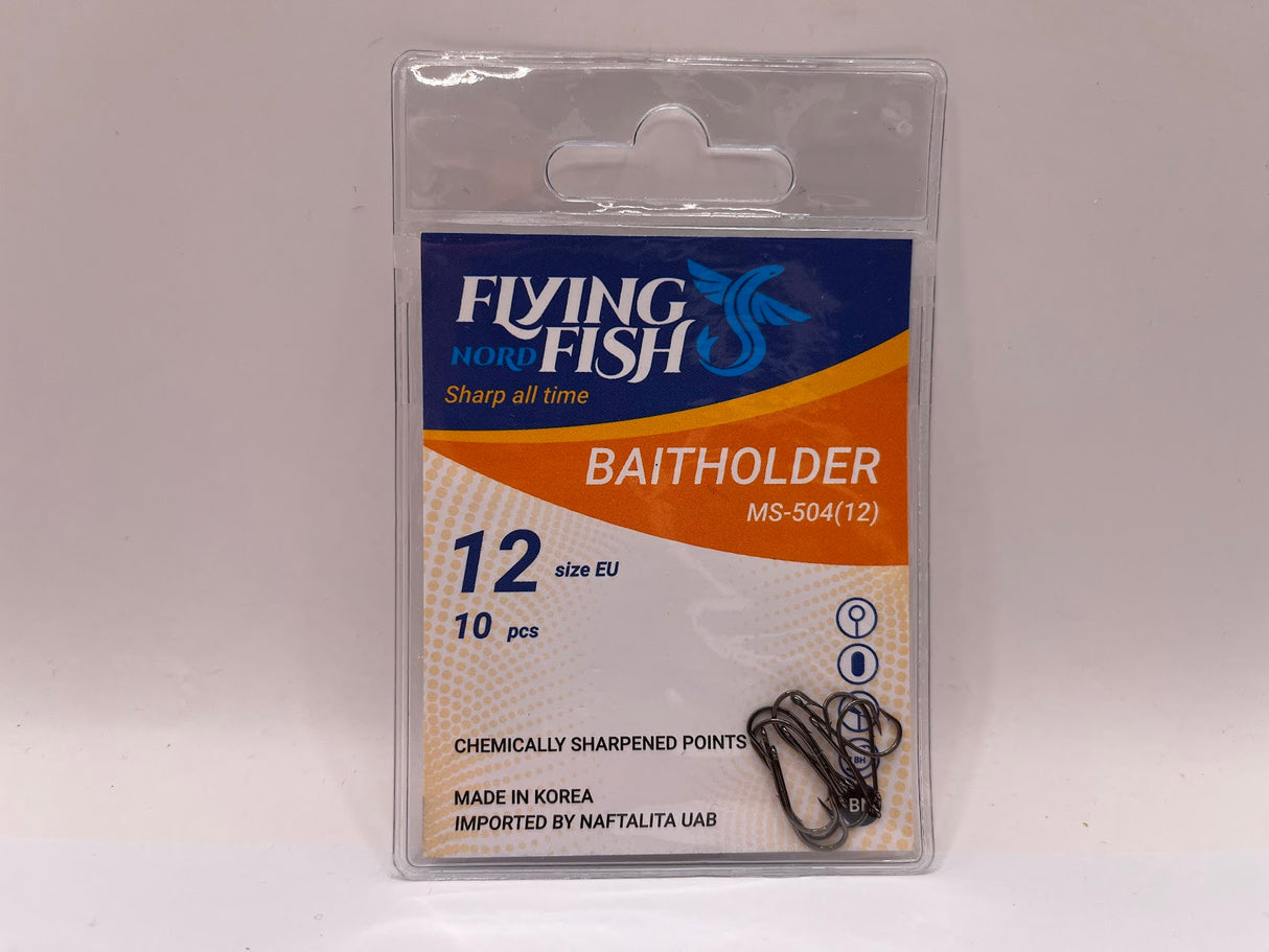 Žvejybinis kabliukas Flying Fish Nord BAITHOLDER — 8