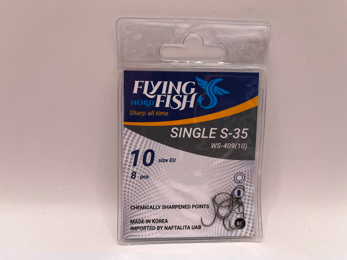 Žvejybinis kabliukas Flying Fish Nord SINGLE S-35 — 2
