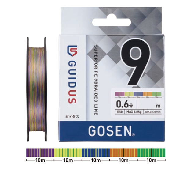 Gosen Guidus PEx9 Multicolor 150 m
