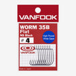 Vanfook kabliukai Worm 35B Flat NS Black