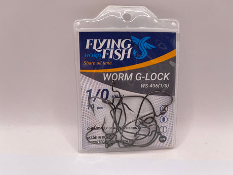 Žvejybinis kabliukas Flying Fish Nord WORM G-LOCK — 2