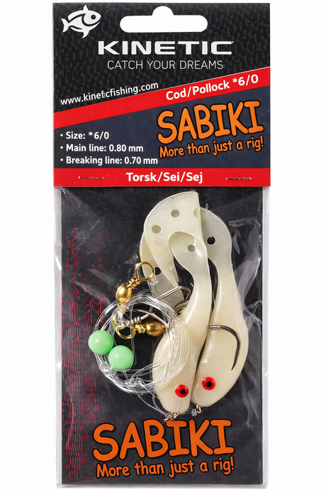 Kinetic sistemėlė jūrai Sabiki Cod/Pollock Torsk/Sei/Sej
