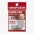 Vanfook kabliukai Worm 55B Stealth Black