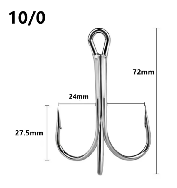 Trišakiai kabliukai Mustad jūriniai — 2