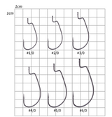 Vanfook kabliukai Worm 55R Red — 2