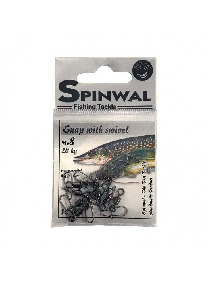Suktukas su karabinu Spinwal Snap with swivel