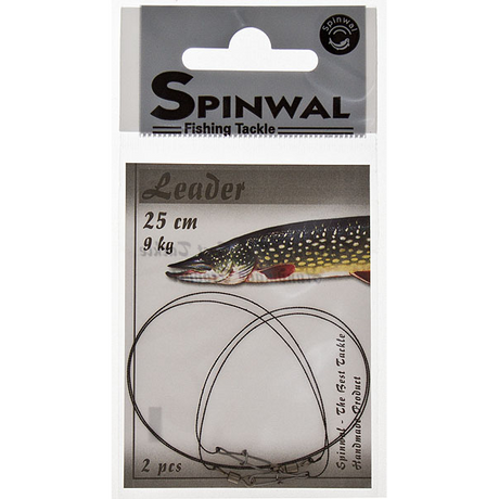 Pavadėlis Spinwal Wolfram Leader Swivel+snap — 2