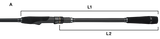 Tailwalk meškerė Dageki S922MH 278cm 5-45g — 3