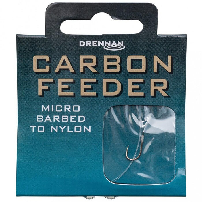 Drennan kabliukai su pavadėliu Carbon Feeder