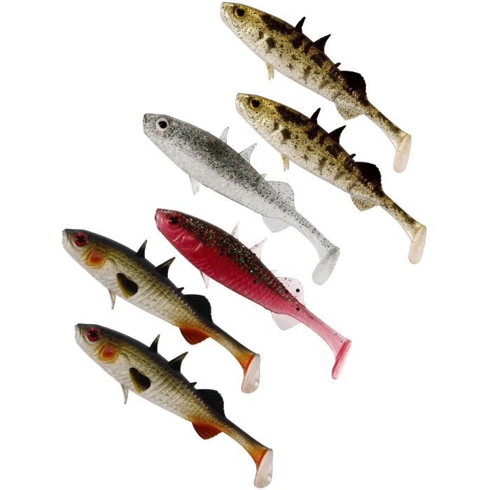 Westin dirbtinis masalas Stanley the Stickleback Shadtail 6vnt