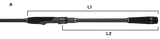 Tailwalk meškerė Dageki S822MH 249cm 5-35g — 3