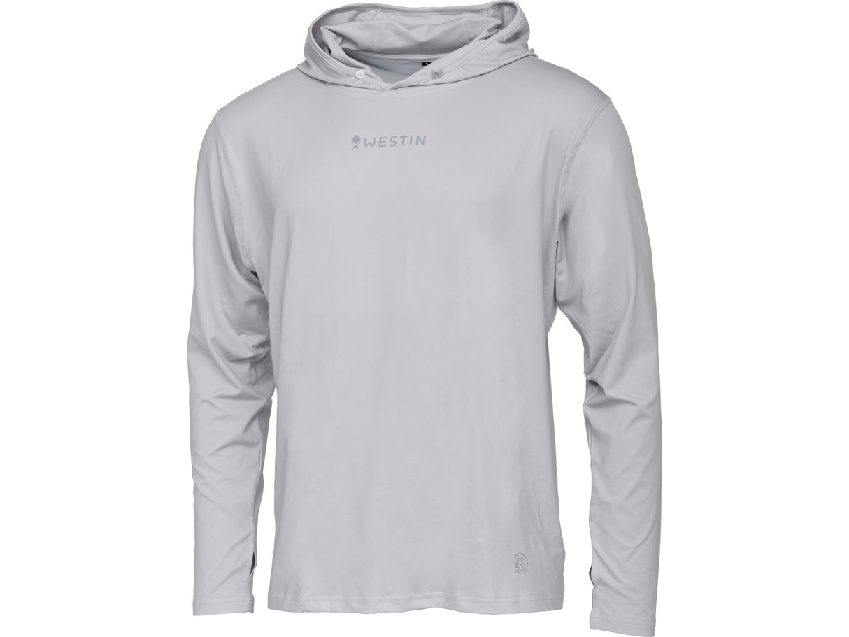 Westin marškiniai ledge upf hoodie mist grey