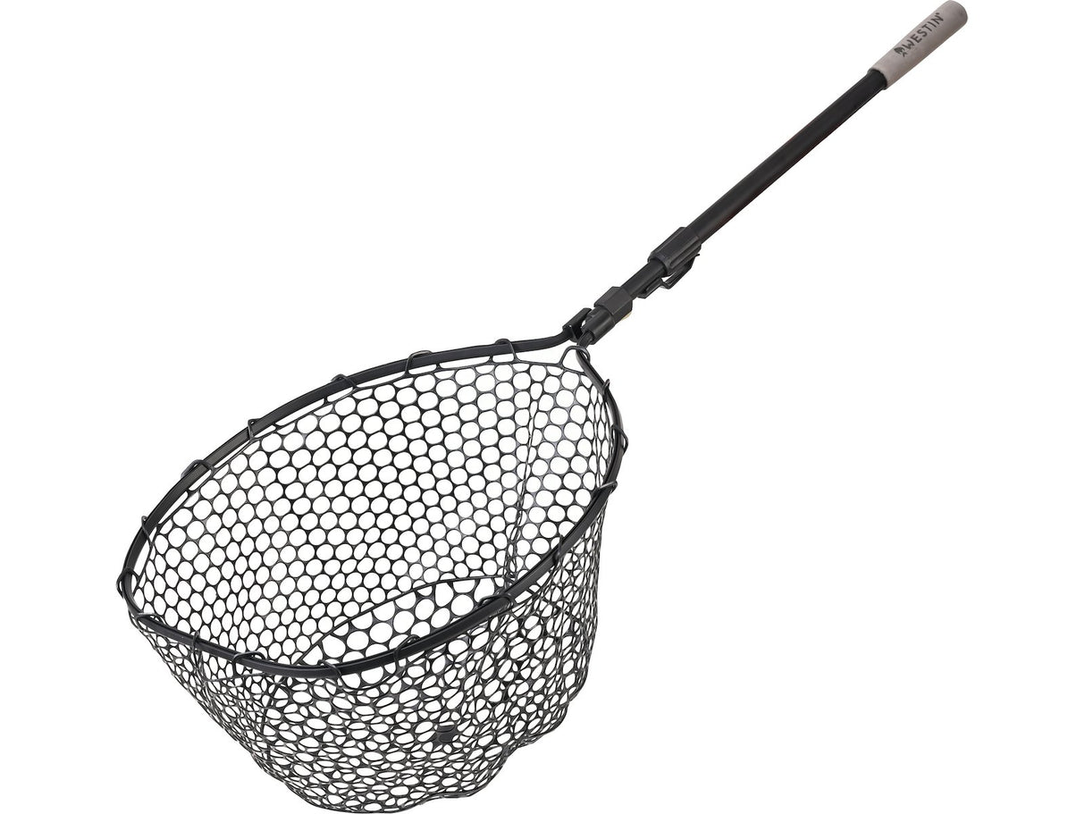 Westin Ešerinis graibštas W3 CR Adjustable Full rubber mesh landing net L 45x55x35 cm 70/110 cm 2 sec