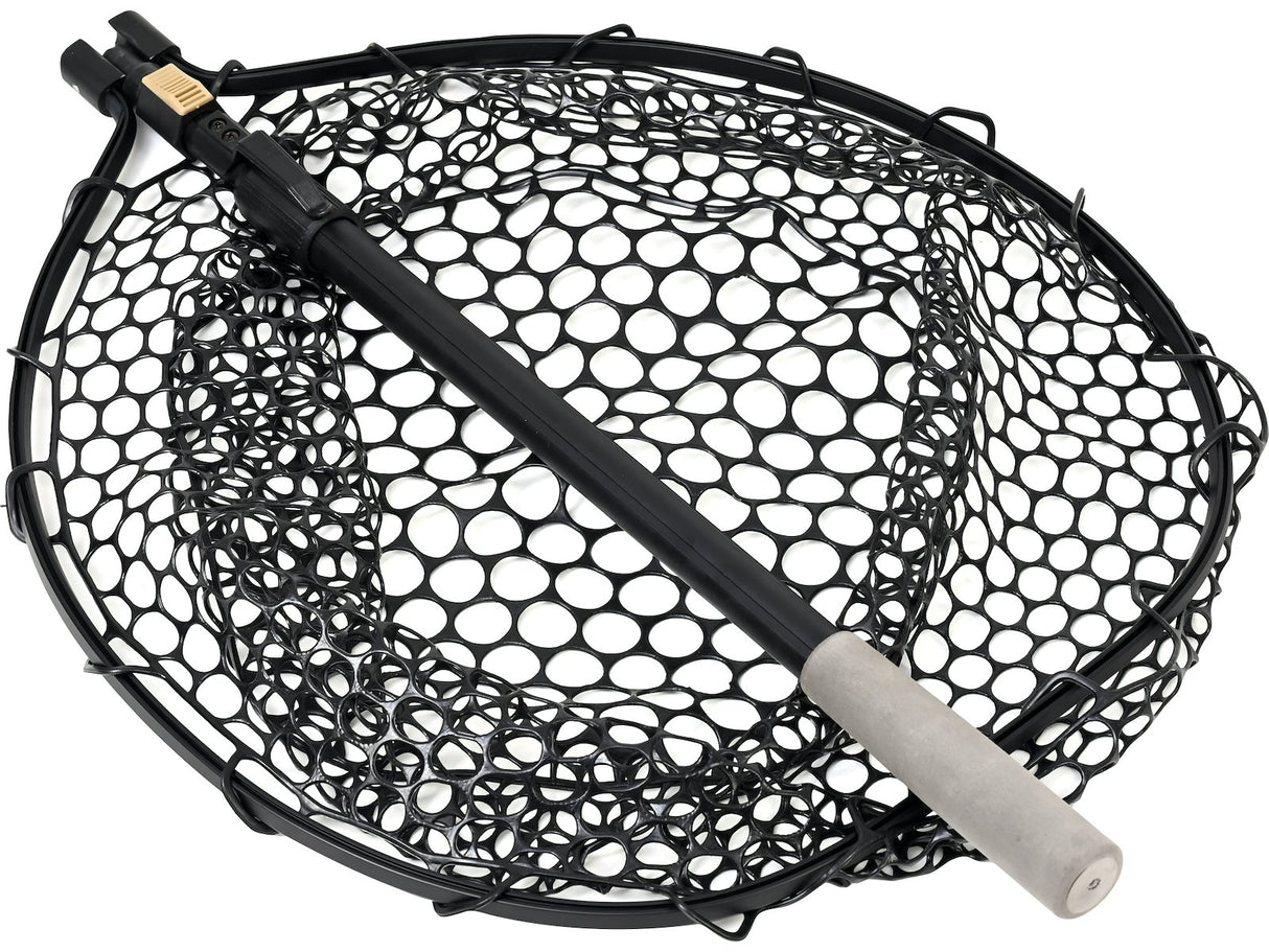 Westin Ešerinis graibštas W3 CR Adjustable Full rubber mesh landing net L 45x55x35 cm 70/110 cm 2 sec — 2