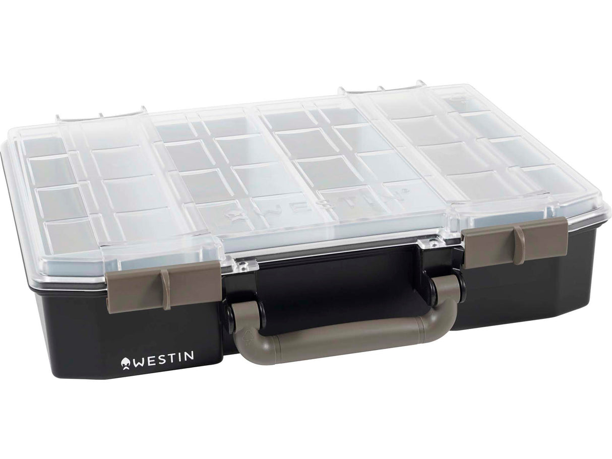 Westin W6 dėžutė Lure Vault 79x337x278 Incl. 4 inserts Black/Clear
