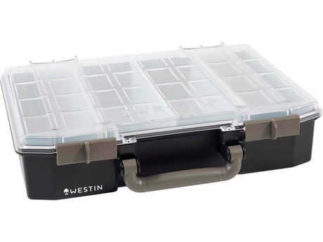 Westin W6 dėžutė Lure Vault 79x337x278 Incl. 4 inserts Black/Clear