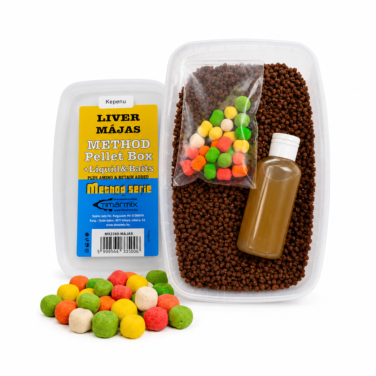 TIMAR-MIX Mini Peletės 500 g + Aroma + Boiliukai