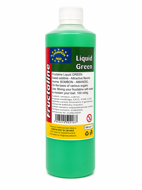 Skystas priedas jaukui Champion Feed Fructaline Liquid Green Bombon-Amandel 500ml