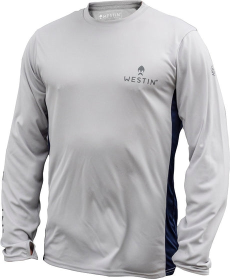 Westin marškinėliai ilgomis rankovėmis Grey/Navy Blue