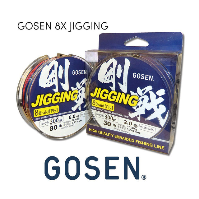 Gosen W8 Jigging PE pintas valas Multi color