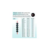 Cralusso rutuliniai svareliai su centrine skyle Globular weight — 2