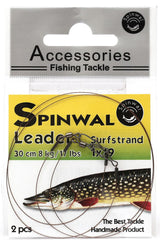 Pavadėliai Spinwal Surfstrand Leader 1x19 2pcs 30cm 12kg S
