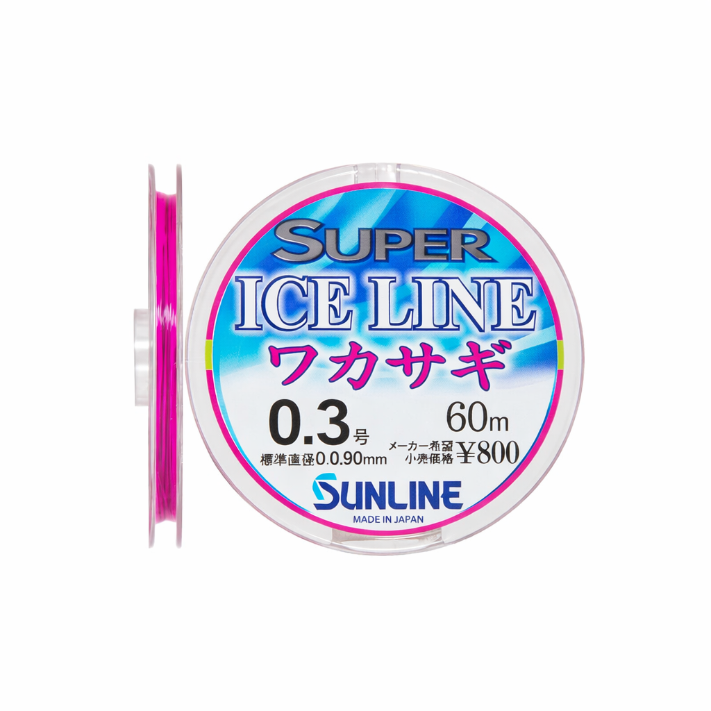 Sunline žieminis valas Super Ice Line Wakasagi (Pink) 60m