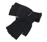 Kinetic merino vilnos pirštinės Merino Whool Half Finger Glove OS Black