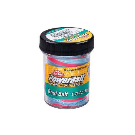 Berkley spalvota tešla TroutBait Triple Swirl Royal Rave 50g