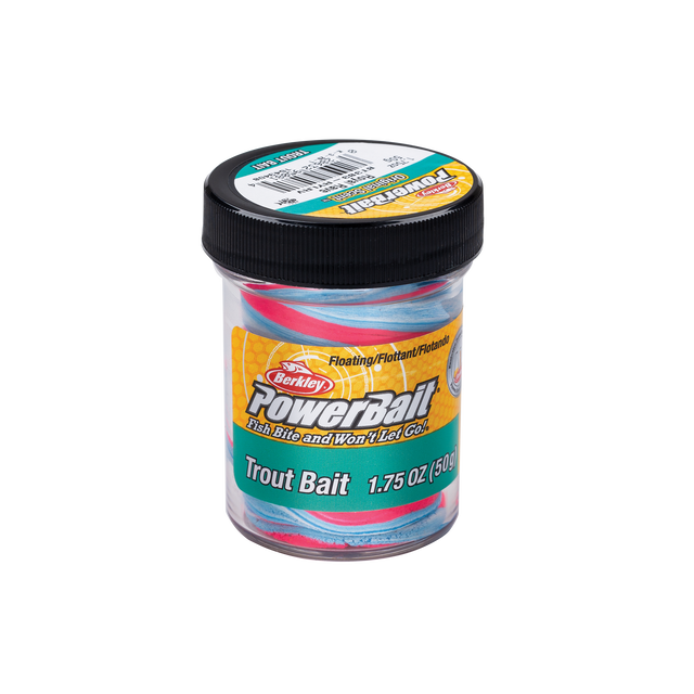 Berkley spalvota tešla TroutBait Triple Swirl Royal Rave 50g