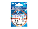 Sunline žieminis valas Ice Line Wakasagi Fluorocarbon (Orange) 60m — 2