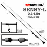Meškerė SWD-SENSY-L SPIN 1,85m 0,2-1,5g