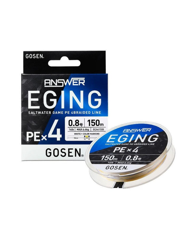 Gosen Answer Eging PEx4 pintas valas White Base 150m